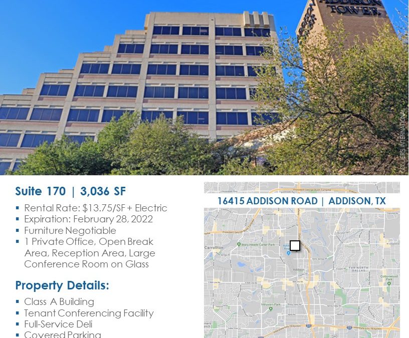 16415 Addison Rd Sublease