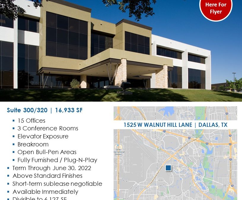 16,933 SF Sublease at Las Colinas Commons