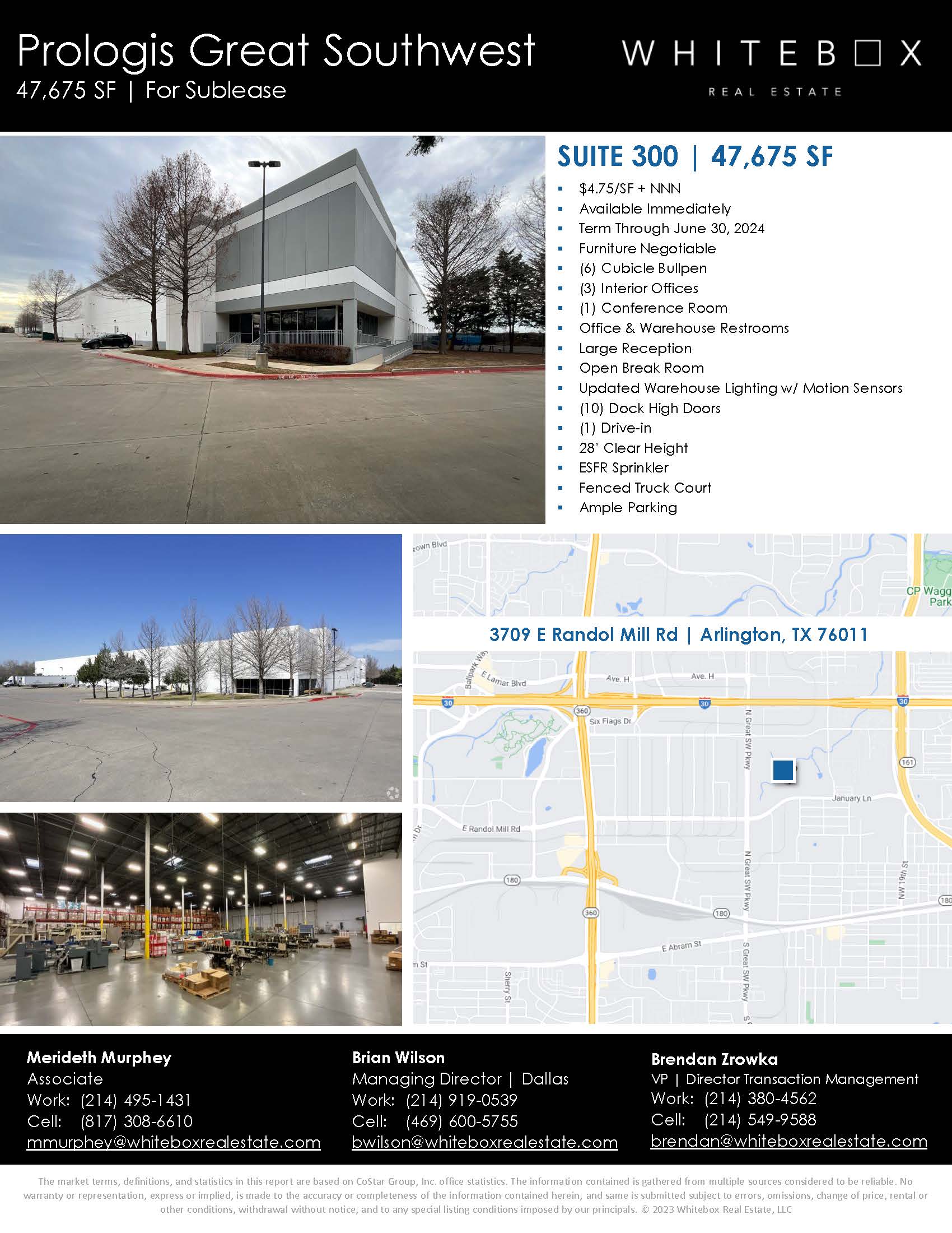 3709 E Randol Mill Road warehouse for sublease in arlington texas