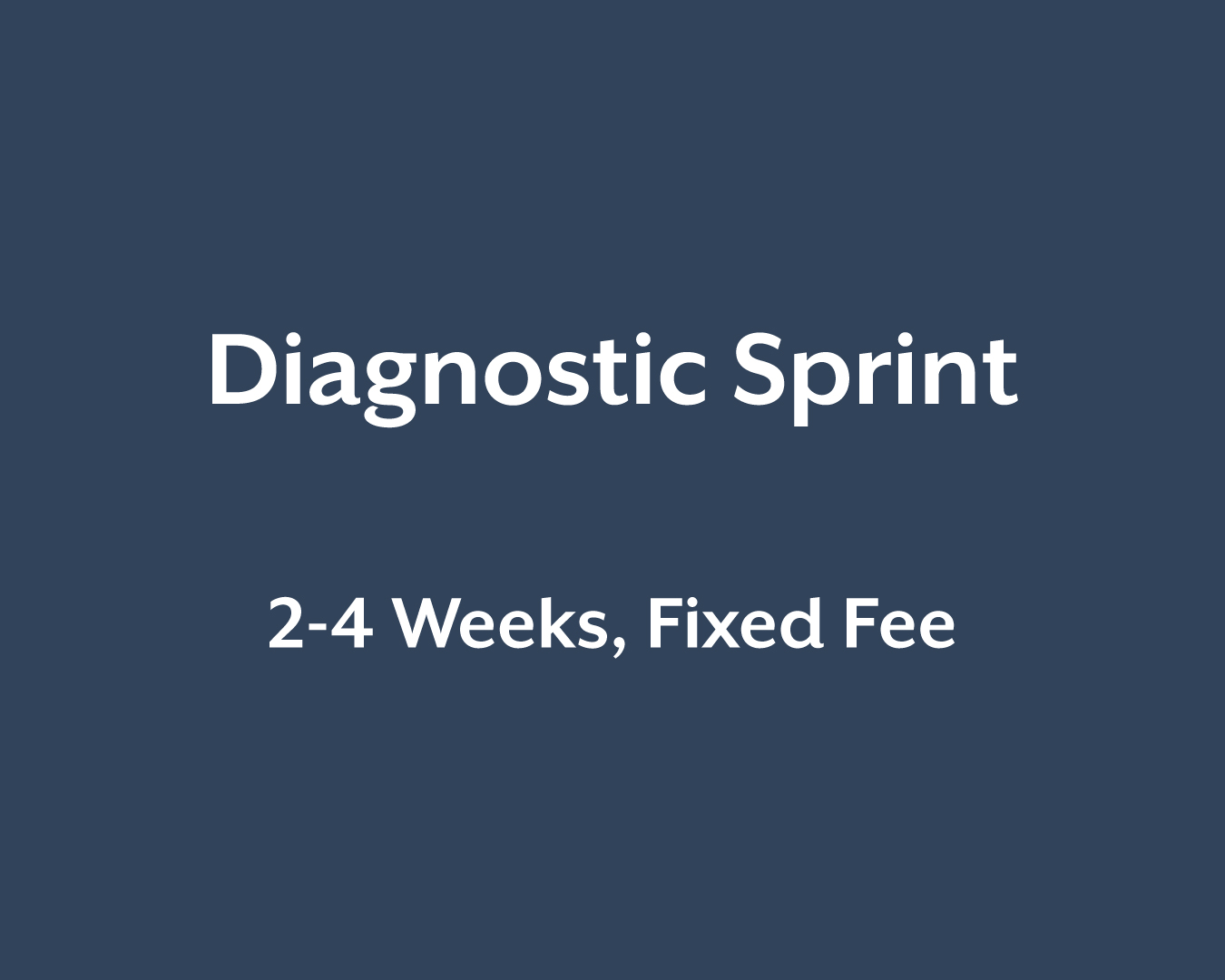 Diagnostic Sprint Header Graphic